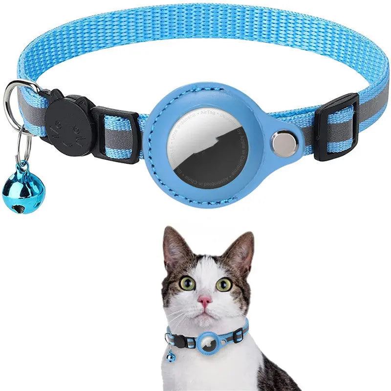 Collare Riflettente per Cani e Gatti con Custodia AirTag Impermeabile Dropshipman