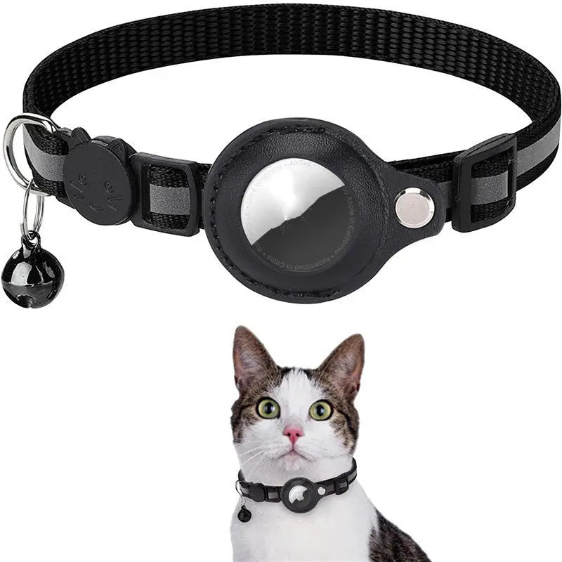 Collare Riflettente per Cani e Gatti con Custodia AirTag Impermeabile Dropshipman