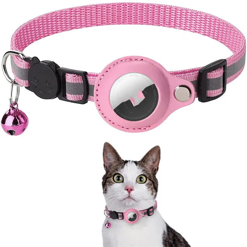 Collare Riflettente per Cani e Gatti con Custodia AirTag Impermeabile Dropshipman