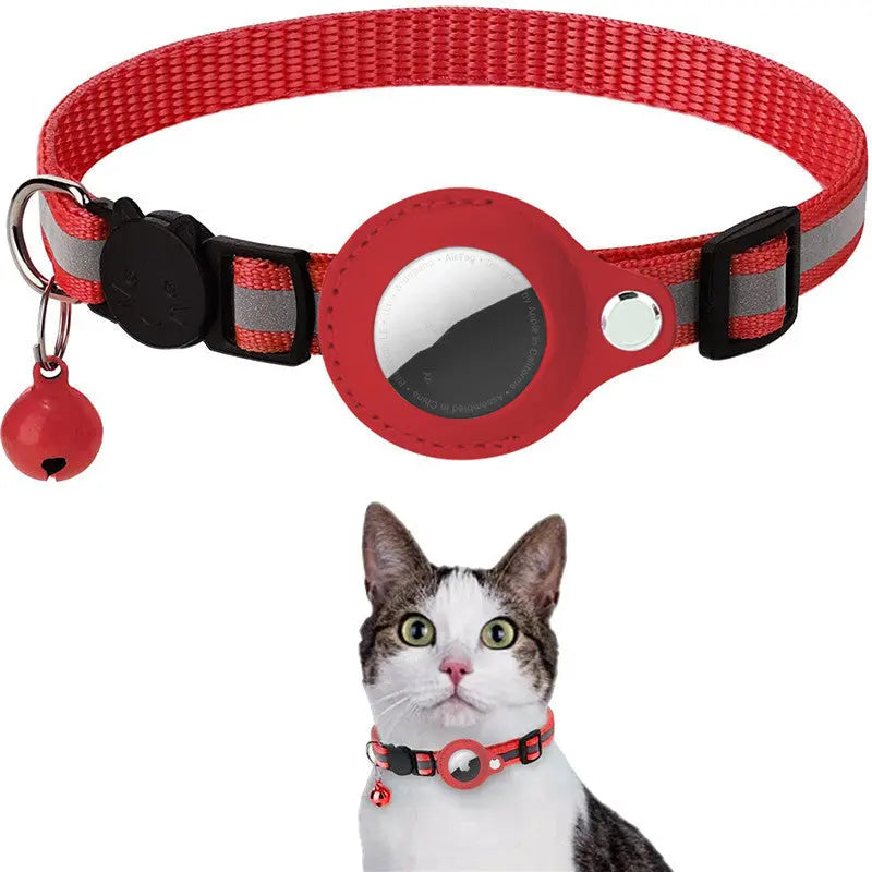 Collare Riflettente per Cani e Gatti con Custodia AirTag Impermeabile Dropshipman