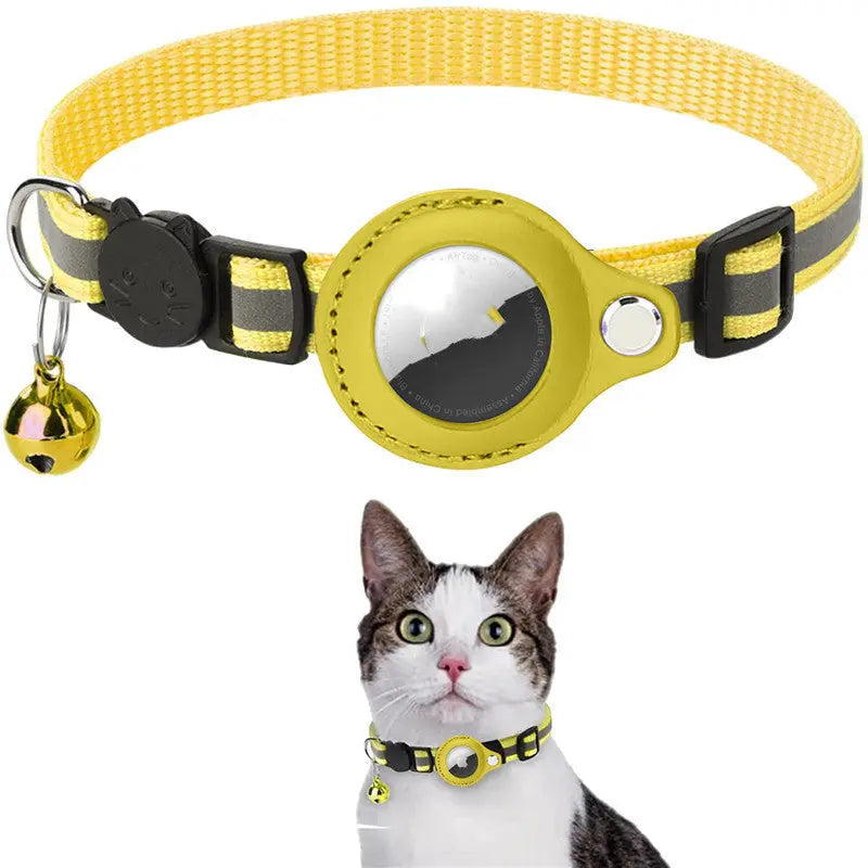 Collare Riflettente per Cani e Gatti con Custodia AirTag Impermeabile Dropshipman