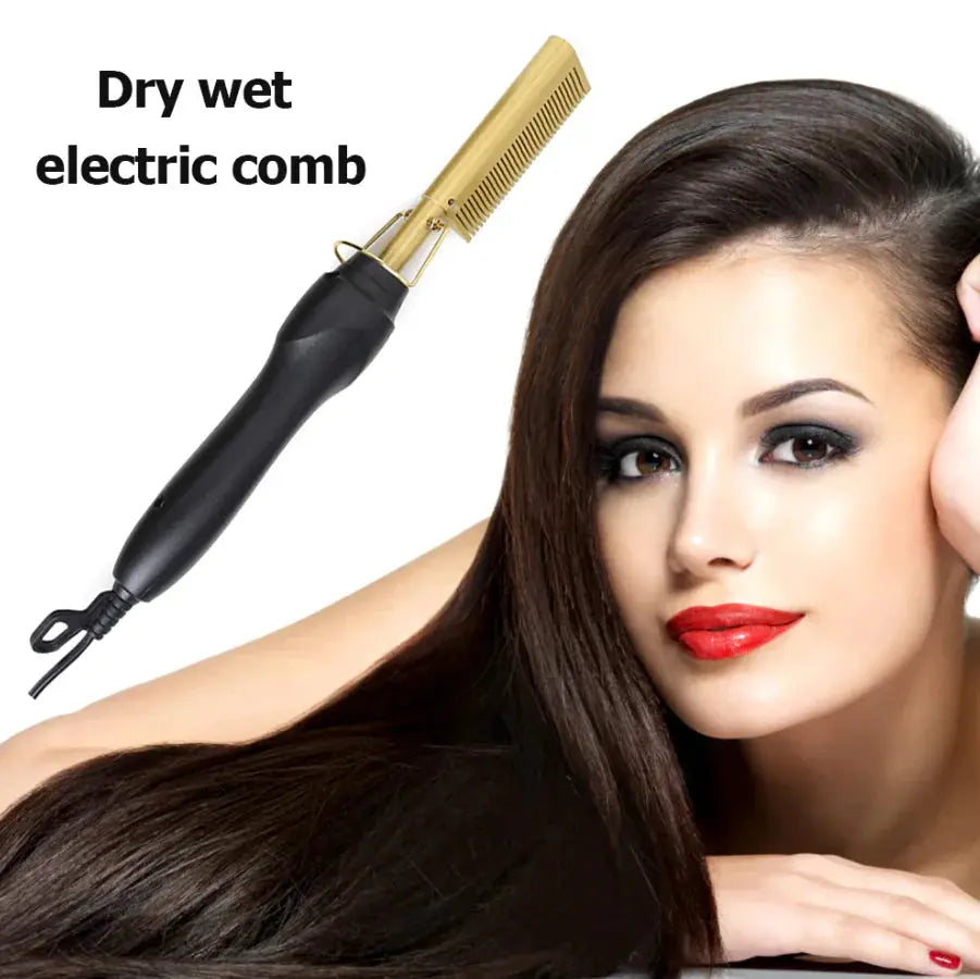 Hair Straightener Comb Pro Electric Beard Straightening Comb Heat Hot Comb Press LUMENA SHOP