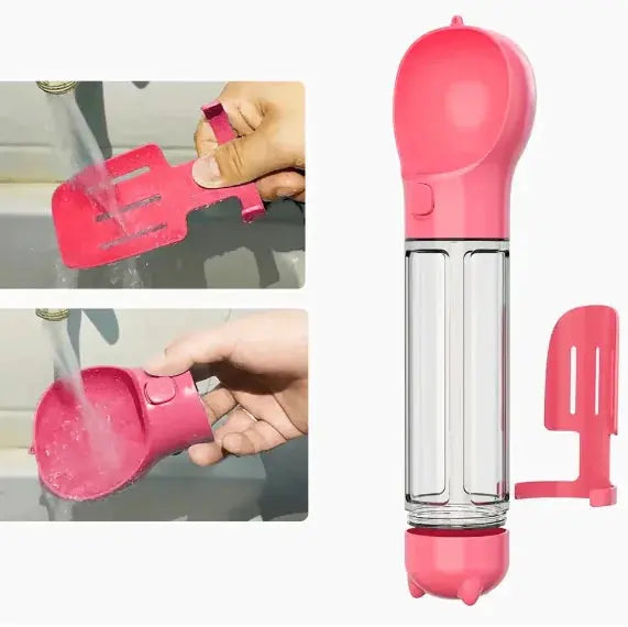 Borraccia 3-in-1 per Cani con Dispenser Acqua e Cibo - Portatile da Viaggio LUMENA SHOP