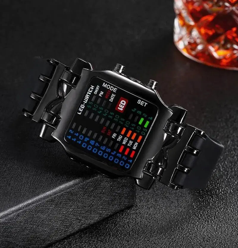 Luxury Men's Watch LED Sports Date Digital Bracelet Waterproof Quartz Wristwatch LUMENA SHOP